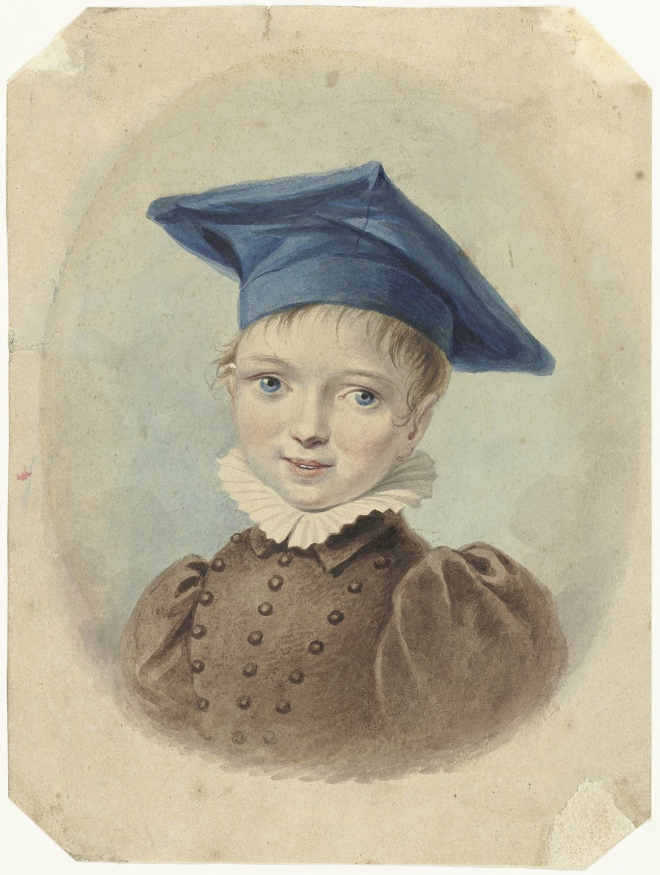 Gutt med blå beret av Johannes Hari (I)
