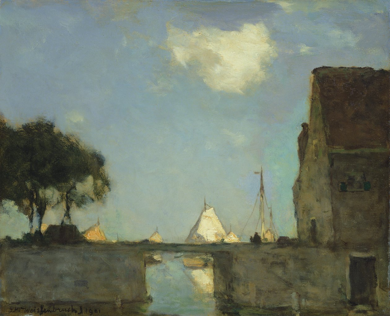 Nord, nær Nieuwkoop, 1901 av Johannes Hendrik Weissenbruch