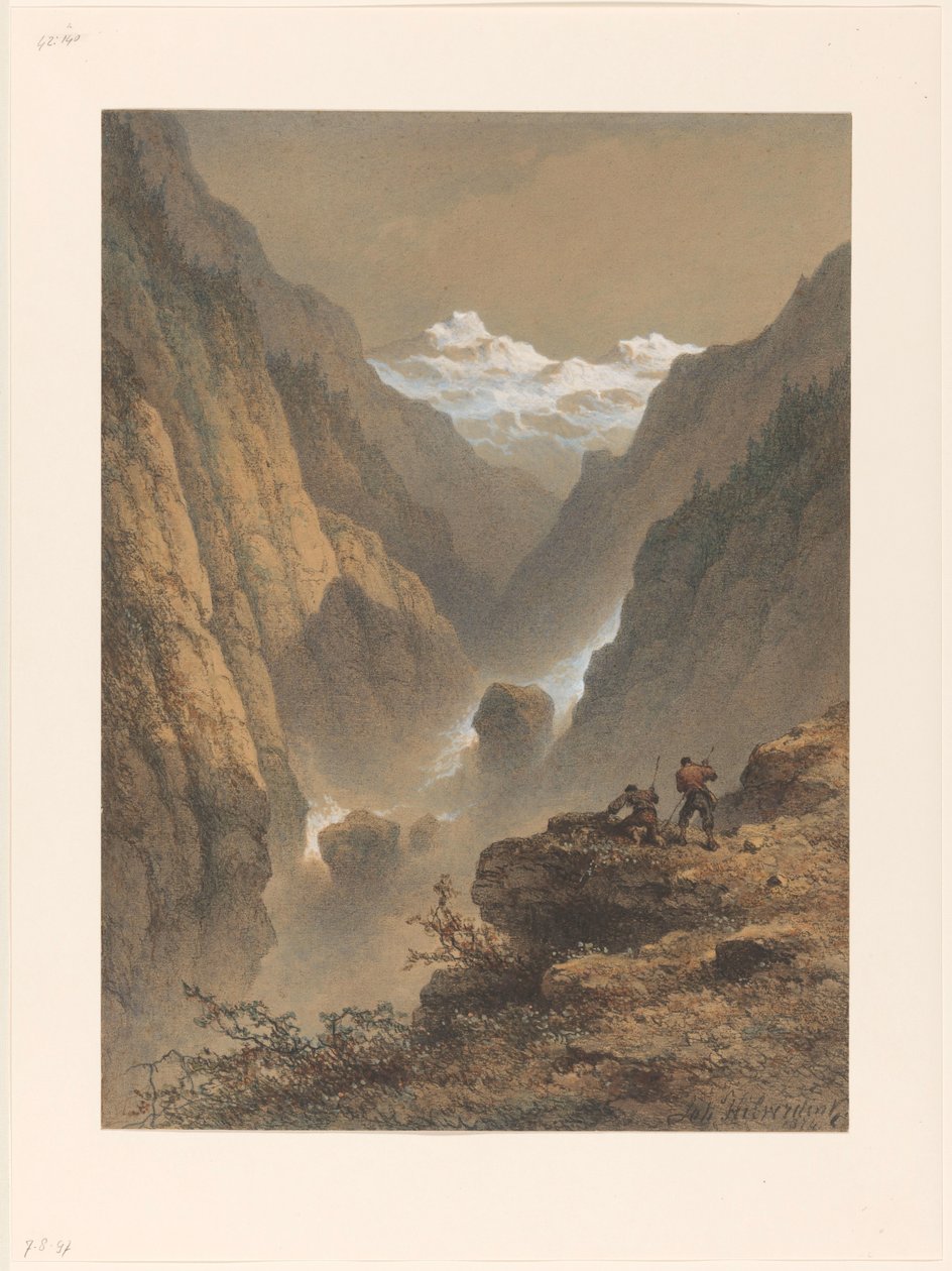 fjellandskap av Johannes Hilverdink