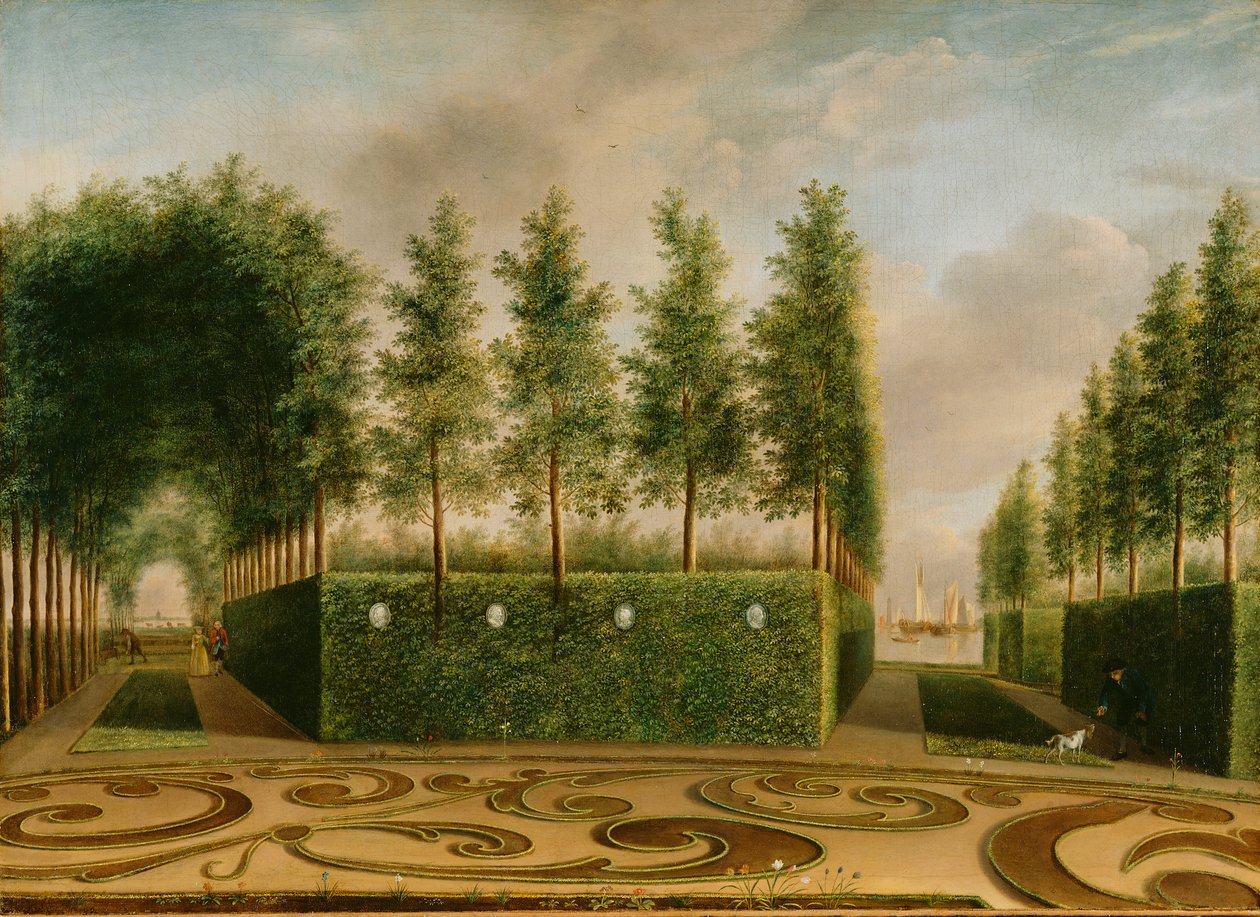 En formell hage, 1766 av Johannes Janson