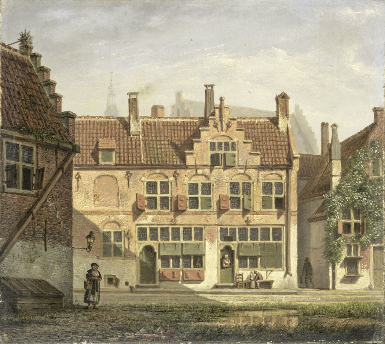 En gate i Amersfoort av Johannes Jelgerhuis