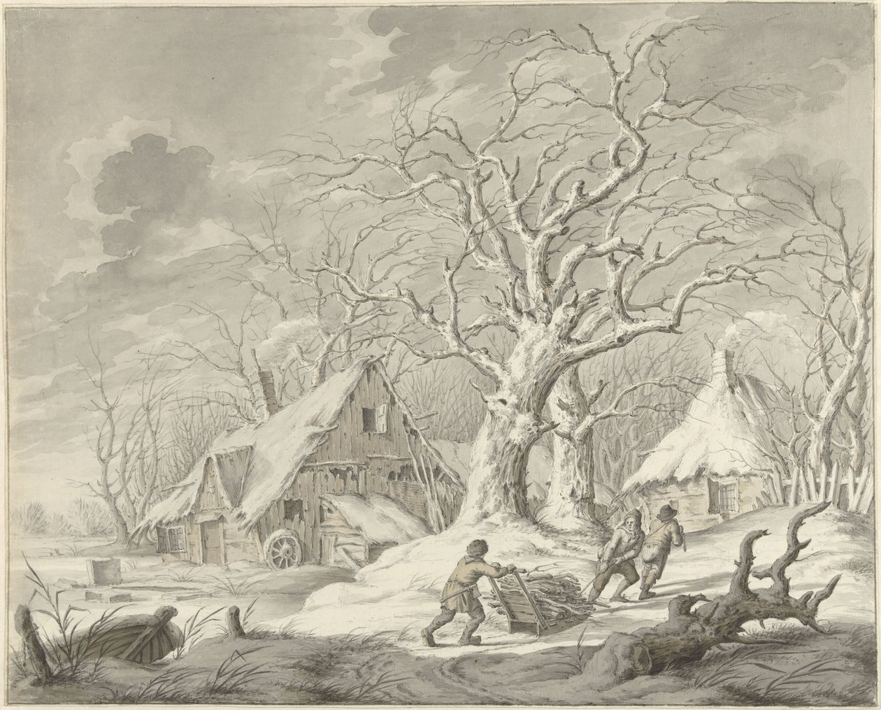vinterlandskap av Johannes Jelgerhuis