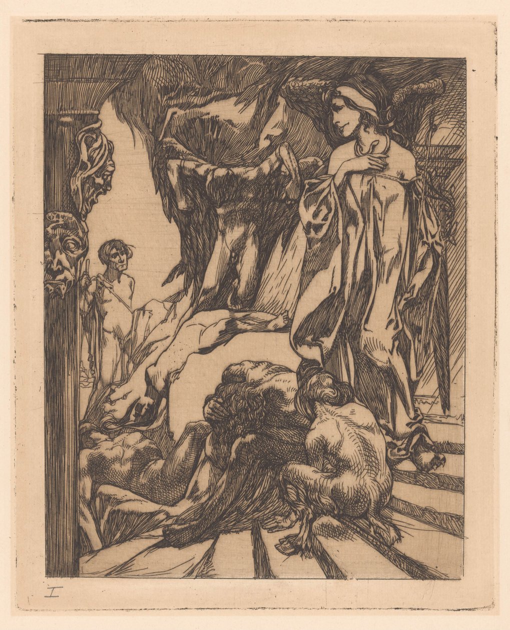 Ødipus i sfinks av Johannes Josephus Aarts