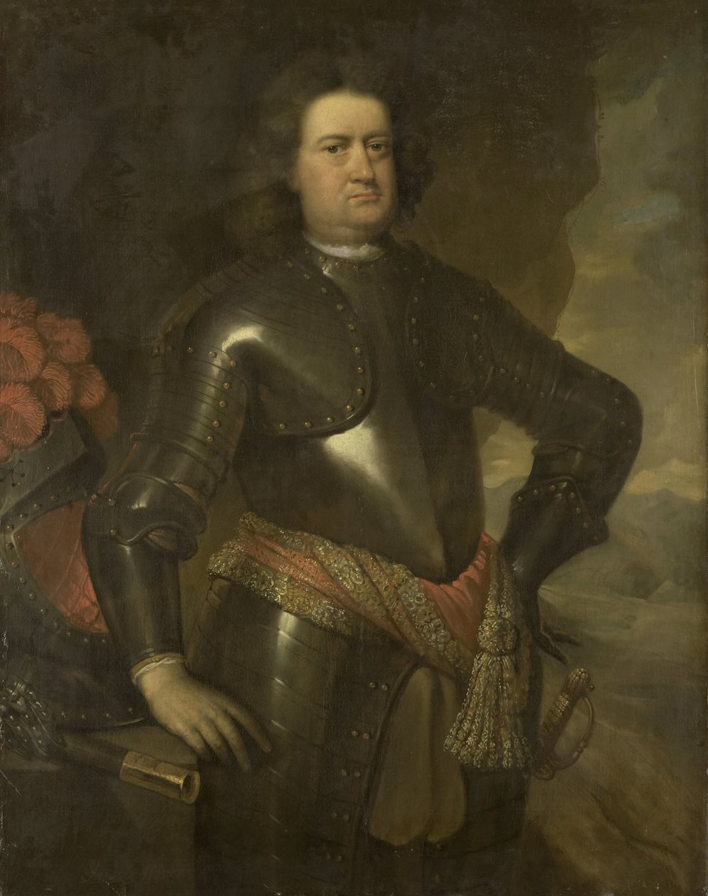 Portrett av en militæroffiser av Johannes Vollevens (I)