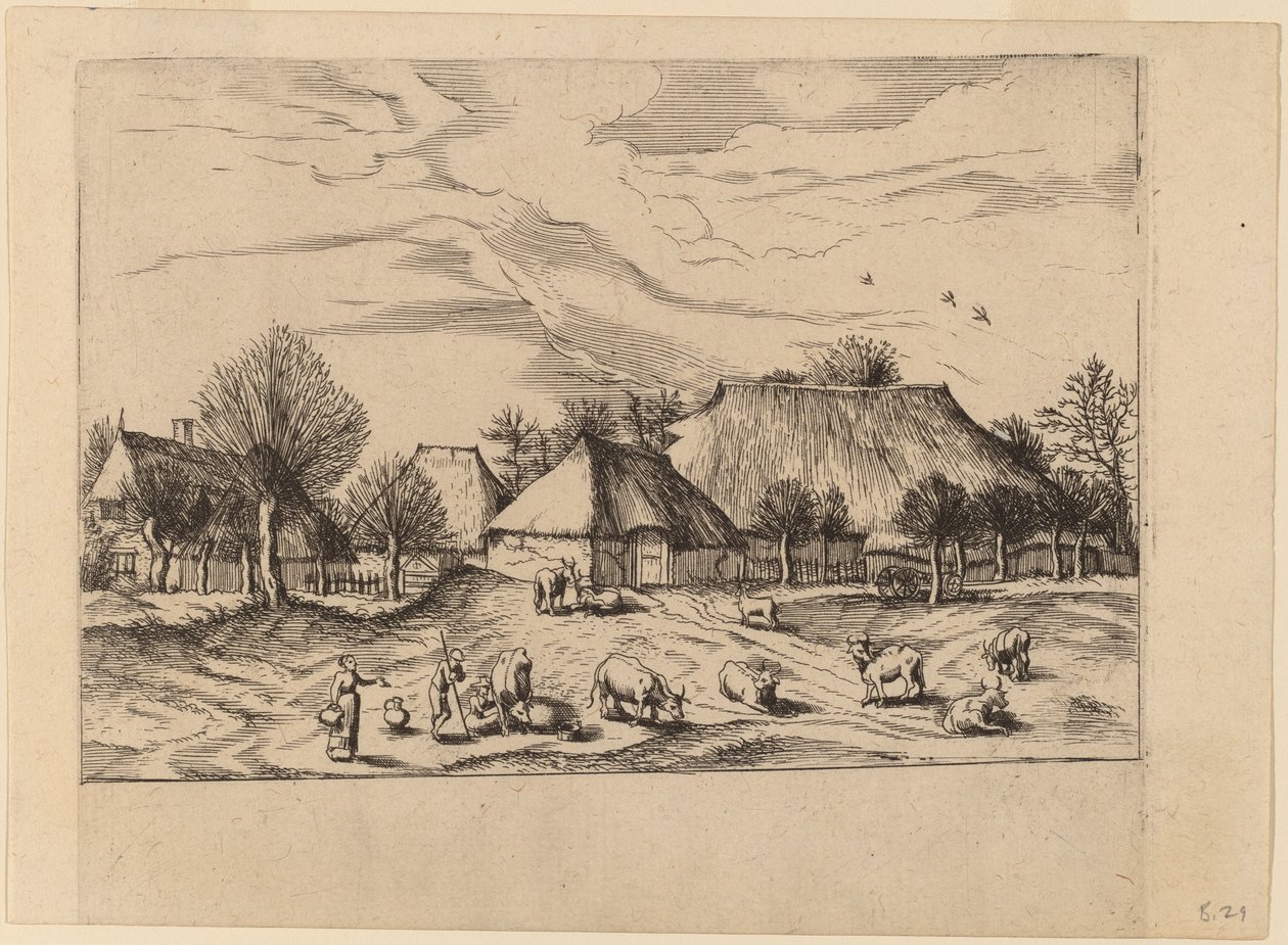 Gårder av Johannes and Lucas van Doetechum after Master of the Small Landscapes