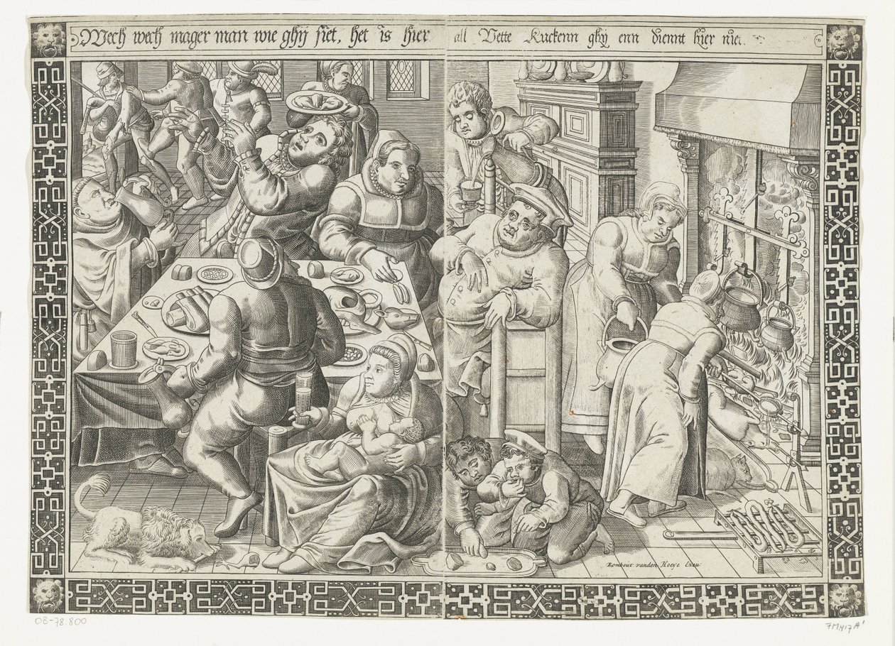 Det fete kjøkkenet av Johannes of Lucas van Doetechum