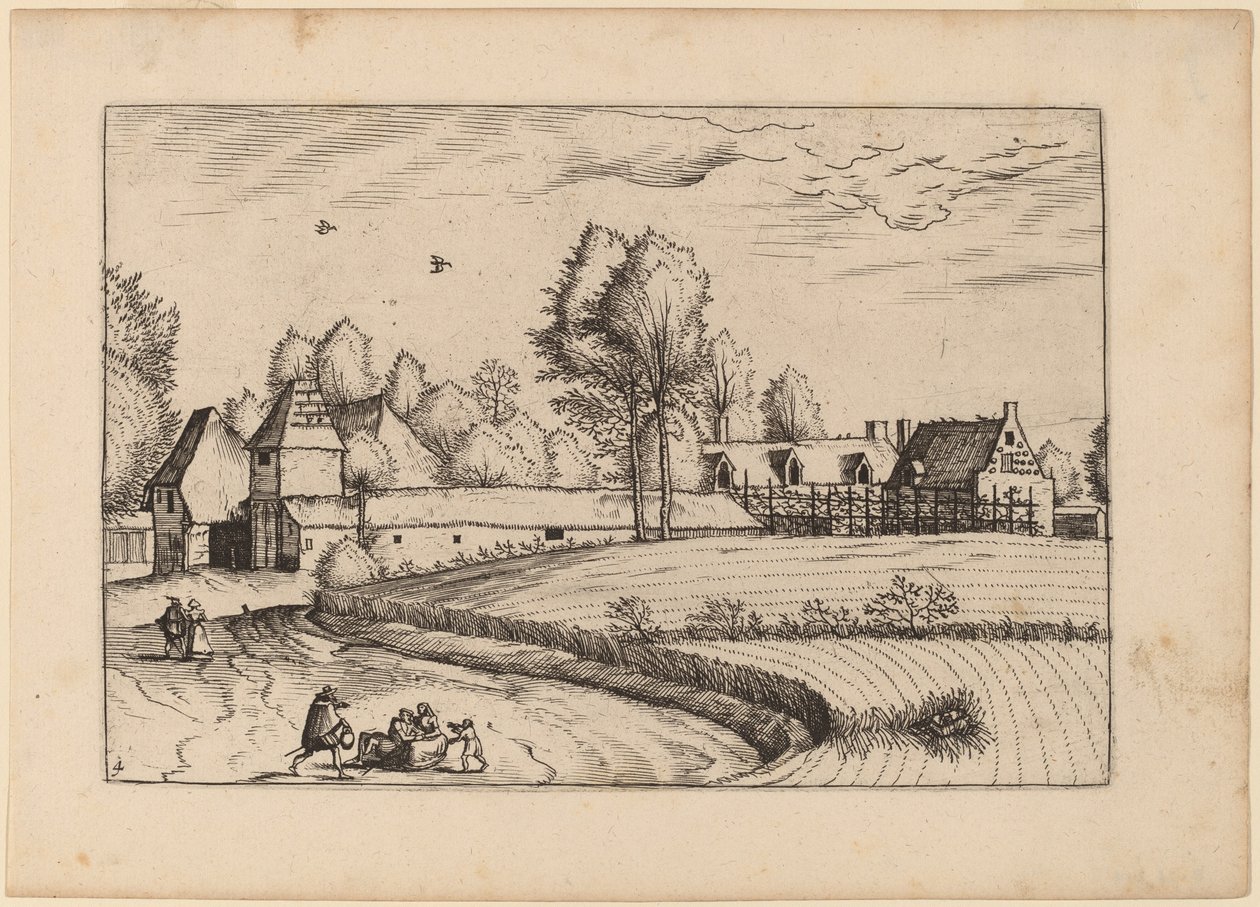 Landhus av Johannes van Doetechum, the Elder and Lucas