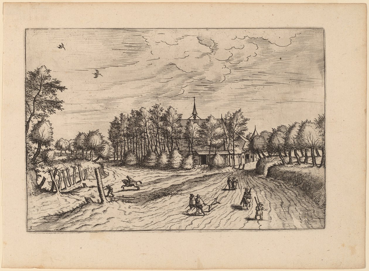 Gård av Johannes van Doetechum, the Elder and Lucas