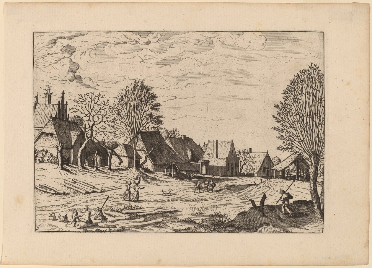 Landsbygate av Johannes van Doetechum, the Elder and Lucas
