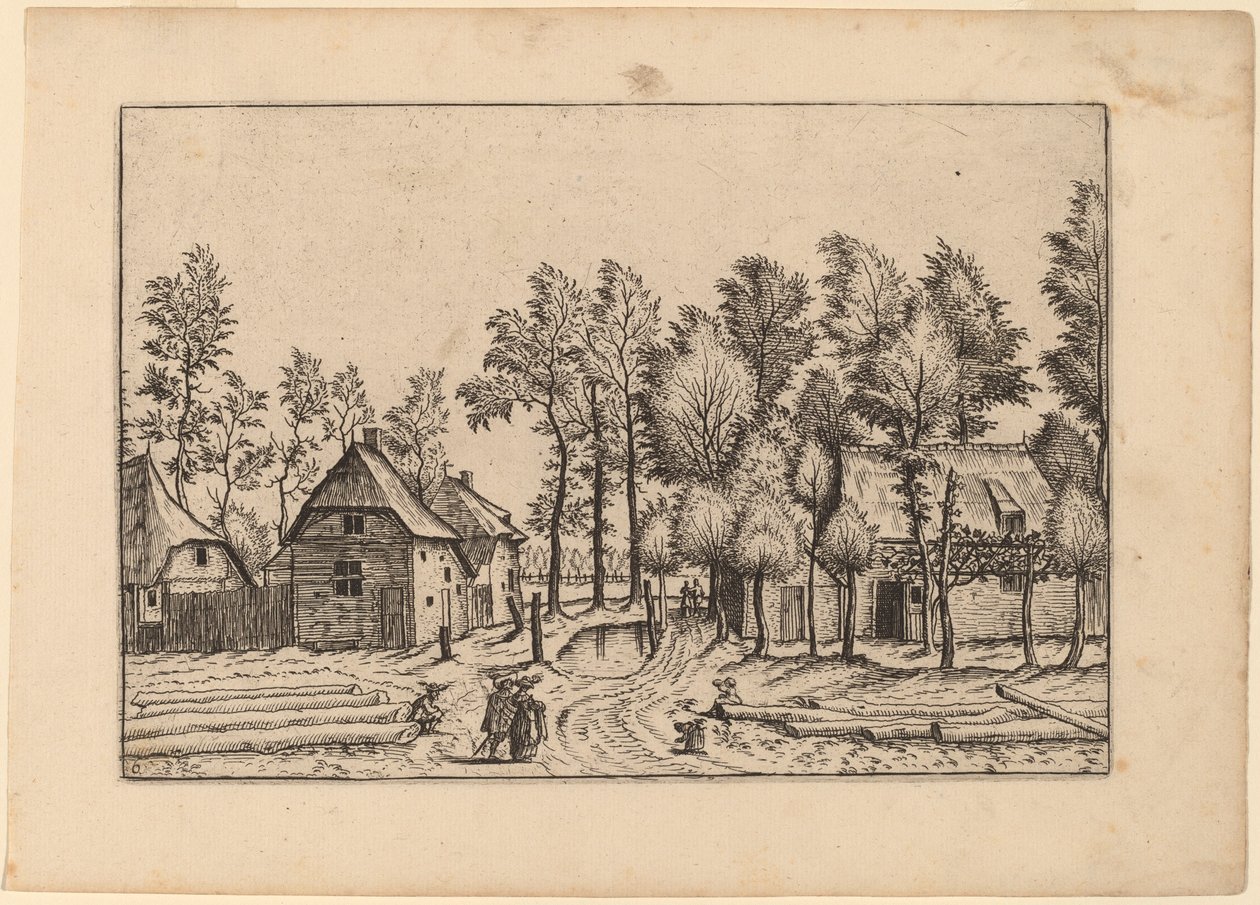 Landsbygate av Johannes van Doetechum, the Elder and Lucas