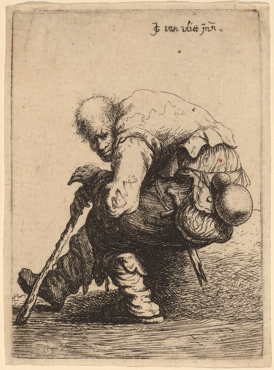 Sittende tigger av Johannes van Vliet