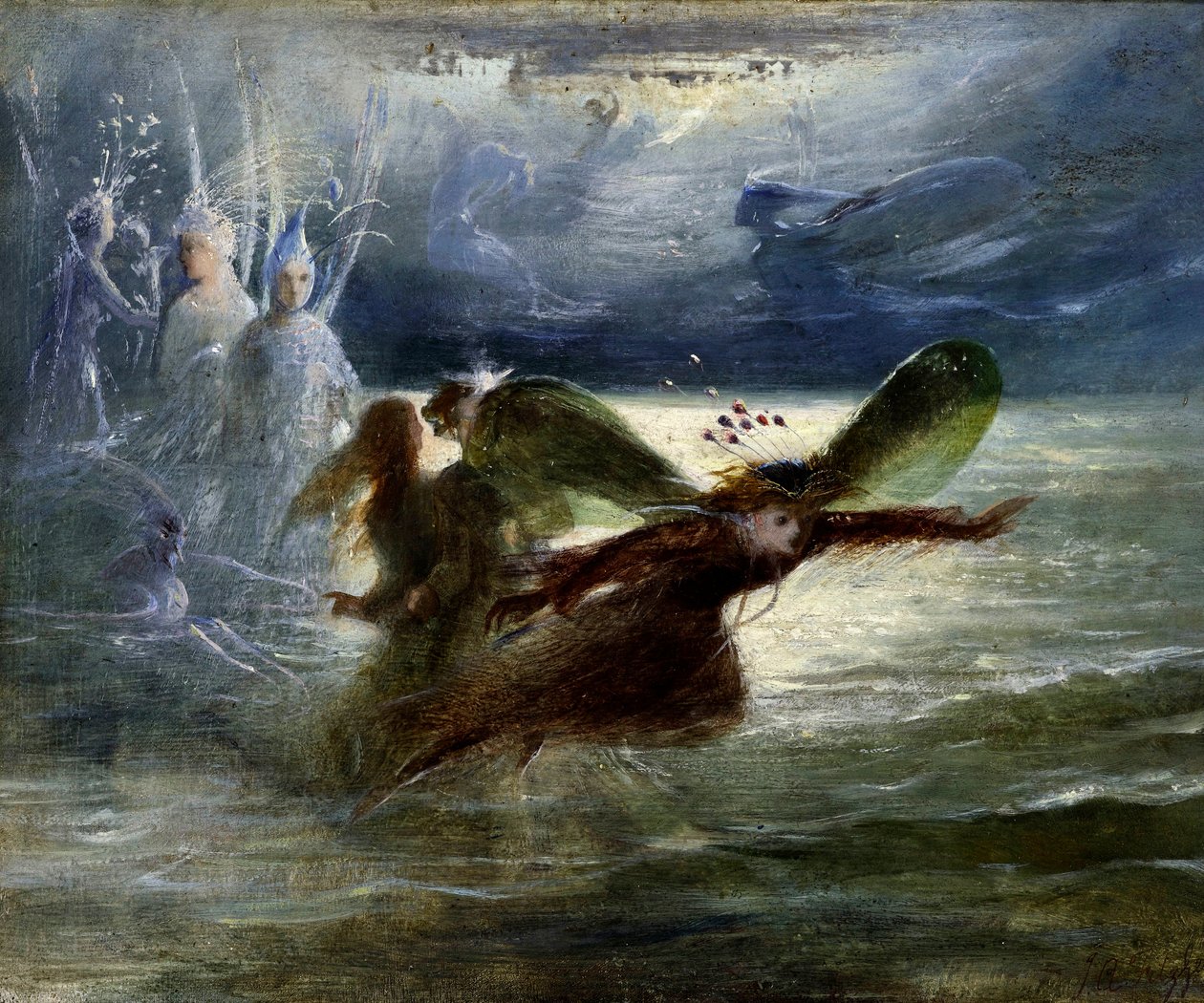 Sea Sprites, ca. 1870 av John Anster Fitzgerald