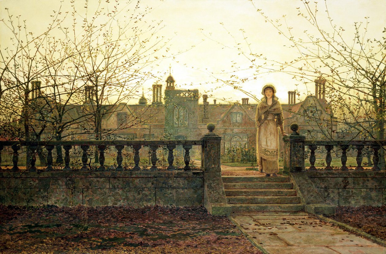 Dame rikholdig av John Atkinson Grimshaw