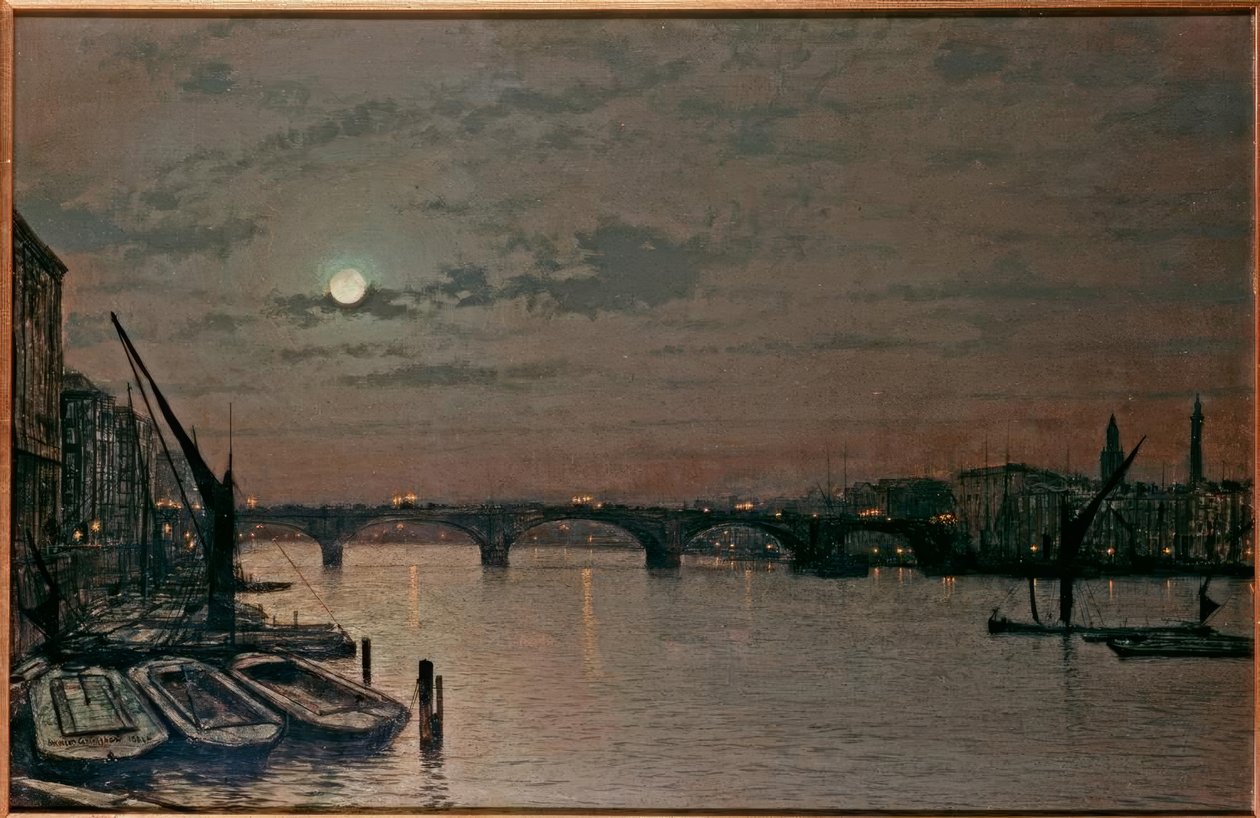 London Bridge av John Atkinson Grimshaw