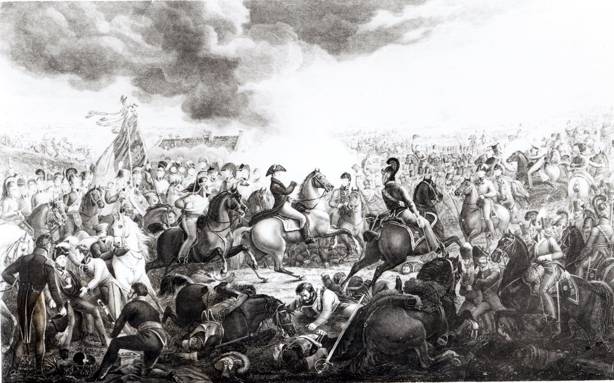 Wellington i slaget ved Waterloo, 18. juni 1815 av John Augustus Atkinson