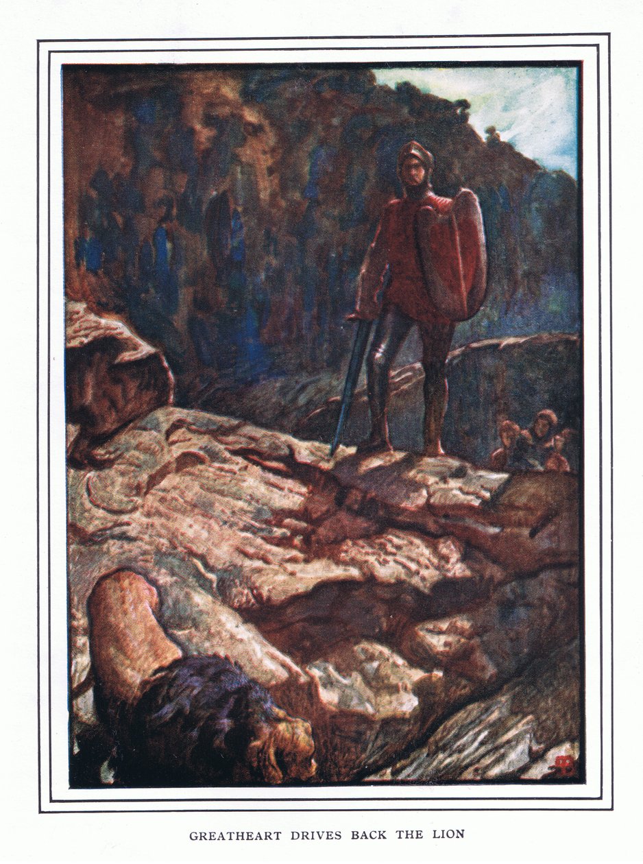 Great-Heart driver tilbake løven av John Byam Liston Shaw