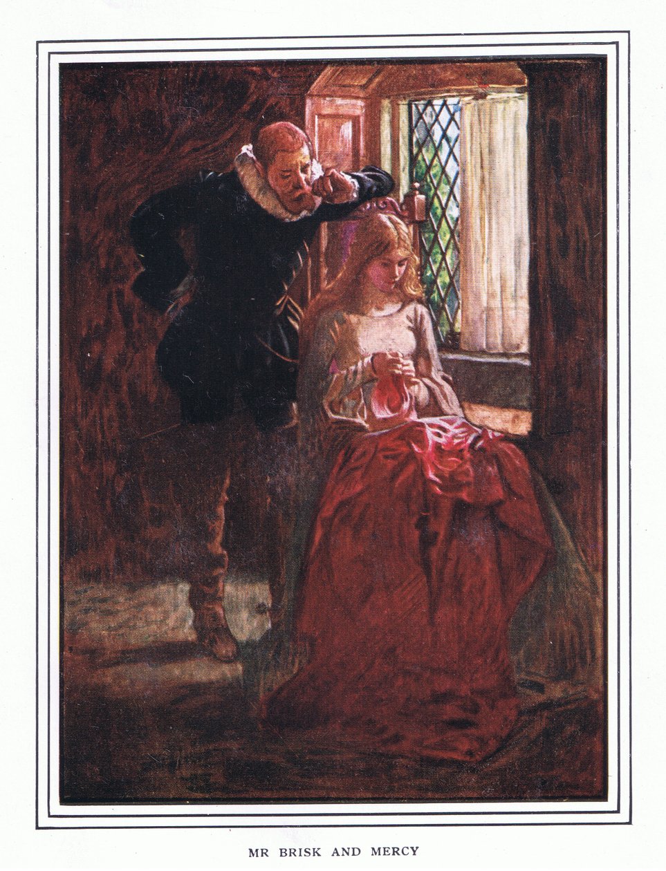 Mr Brisk og Mercy av John Byam Liston Shaw