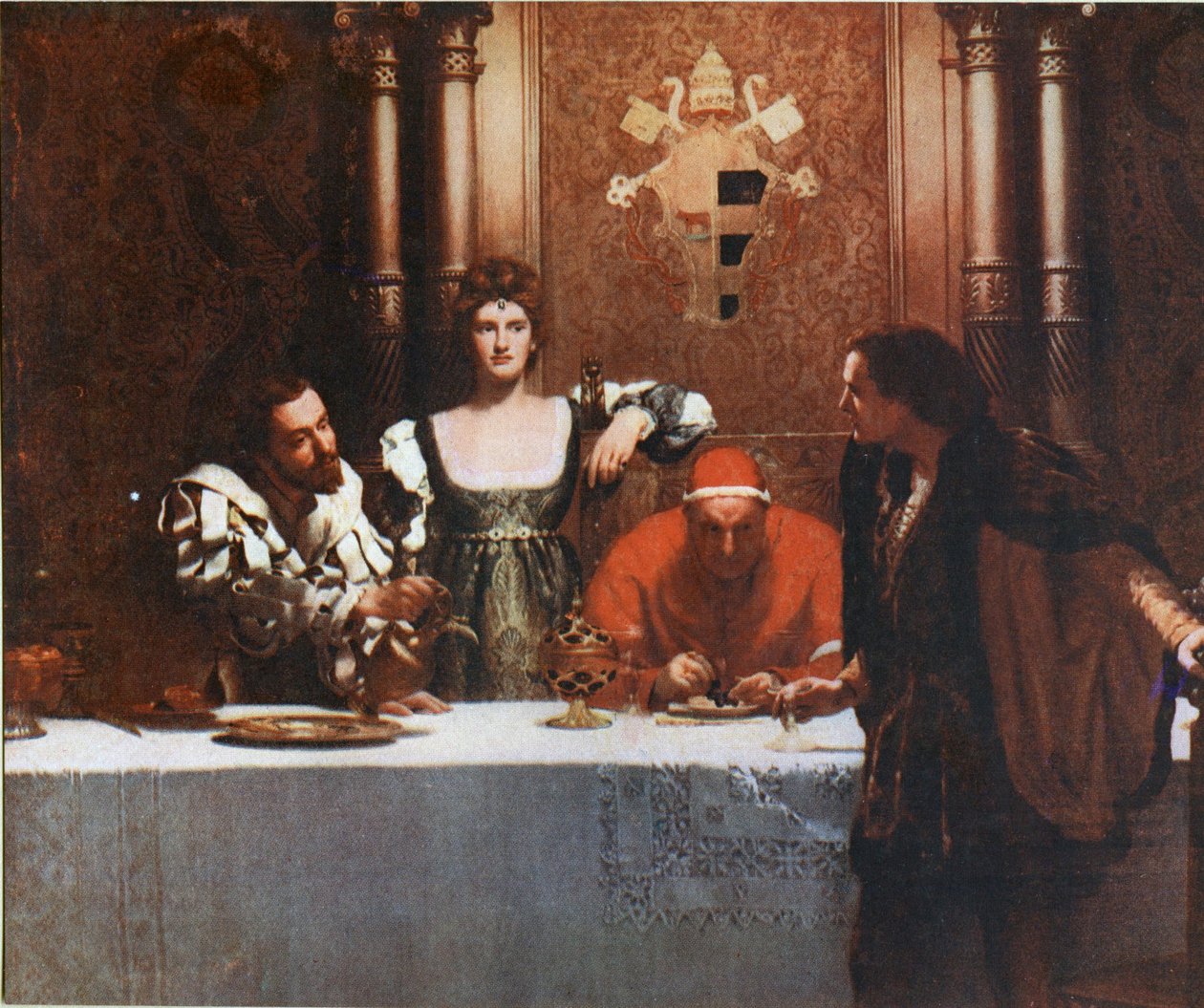 Et glass vin med Caesar Borgia av John Collier