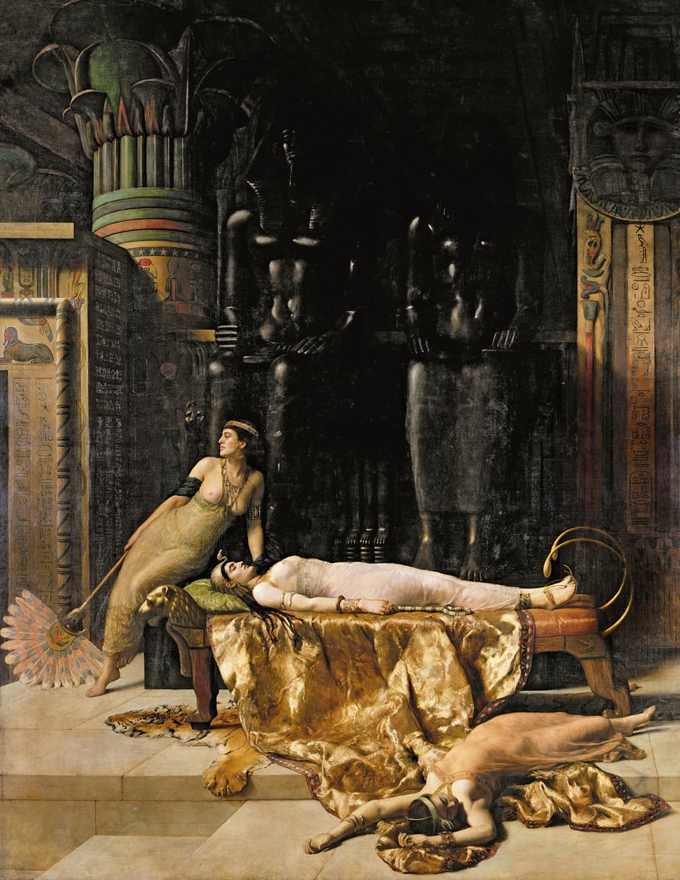 Kleopatras død av John Collier