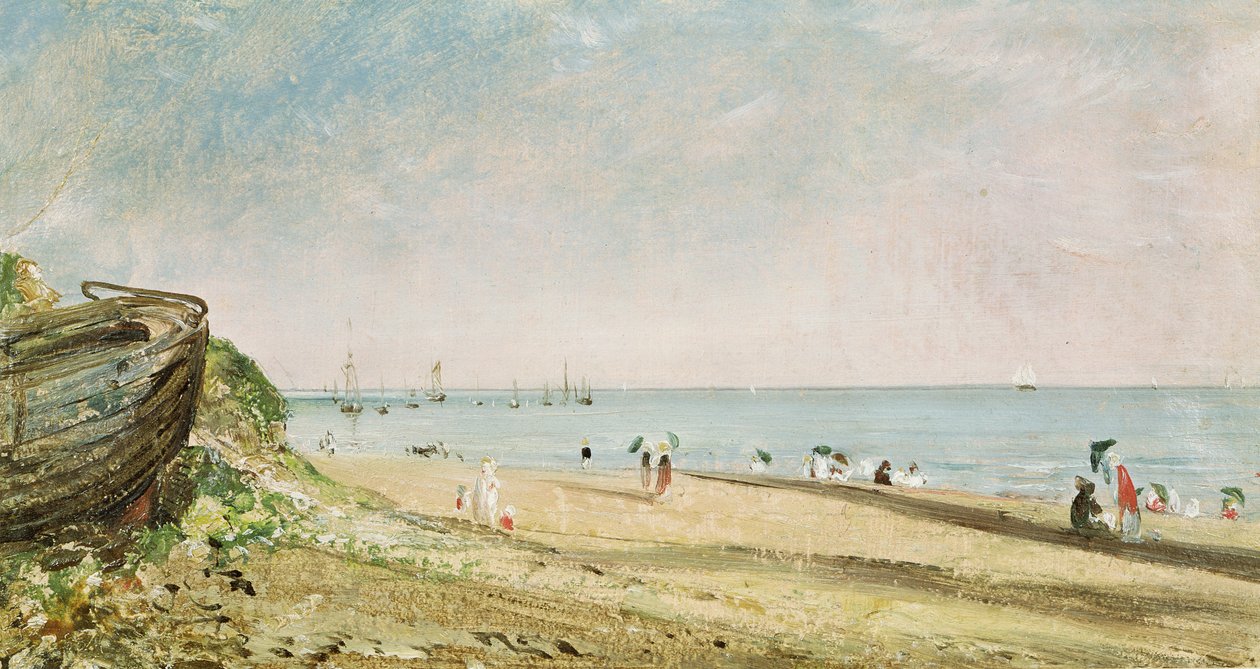 Brighton Beach (olje på papir) av John Constable