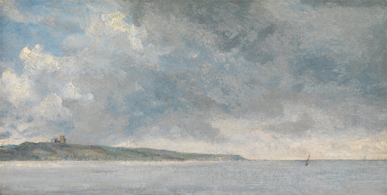 Kystscene med klipper av John Constable