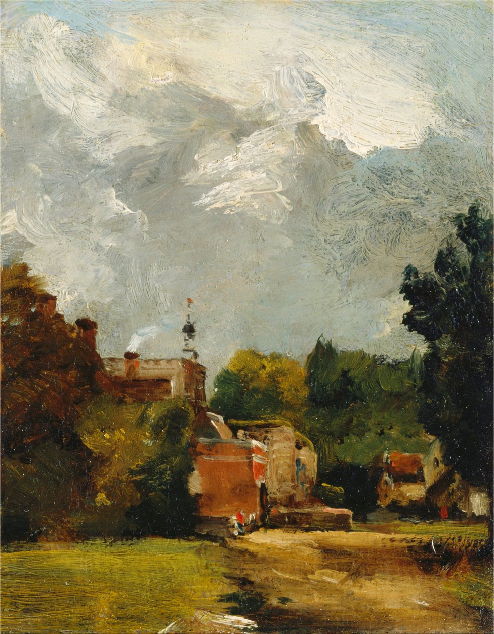 Øst -Bergholt kirke av John Constable