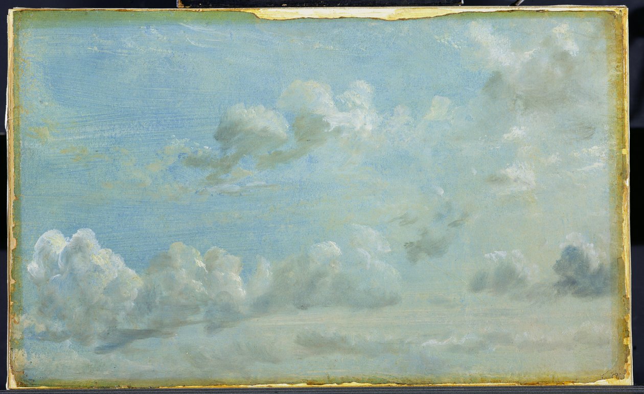 Studie av Cumulus Clouds, 1822 (olje på papir lagt ned på panel) av John Constable