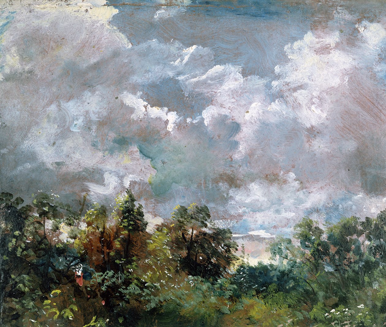 Studie av himmel og trær av John Constable