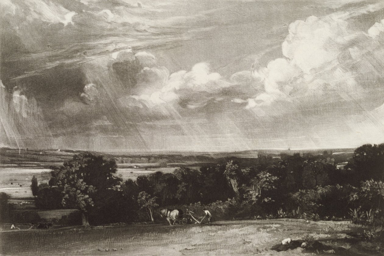 Summerland, gravert av David Lucas (1802-81) (mezzotint) av John Constable
