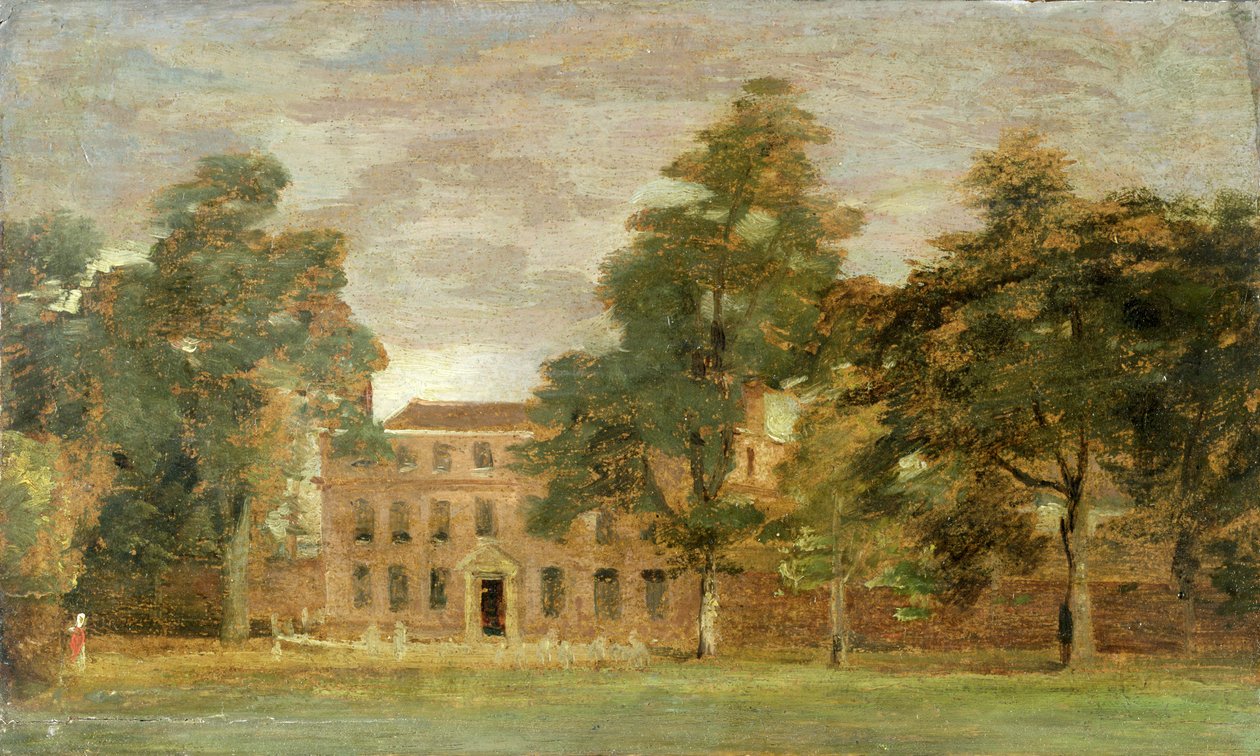 West Lodge, East Bergholt (olje på papir lagt på panel) av John Constable