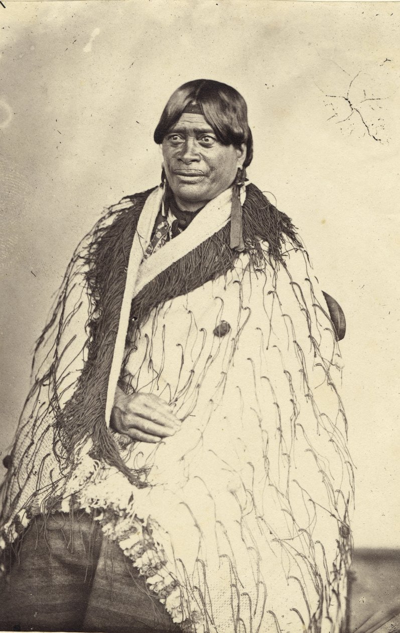 Dronning av Tairoa, ca. 1860 (albumtrykk) av John Nicol Crombie