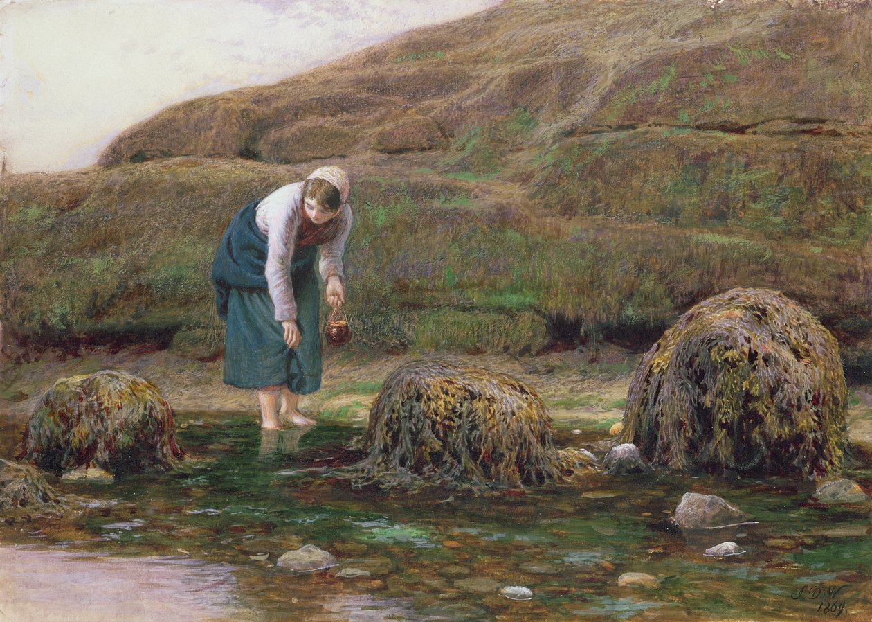 The Winkle Gatherer, 1869 av John Dawson Watson