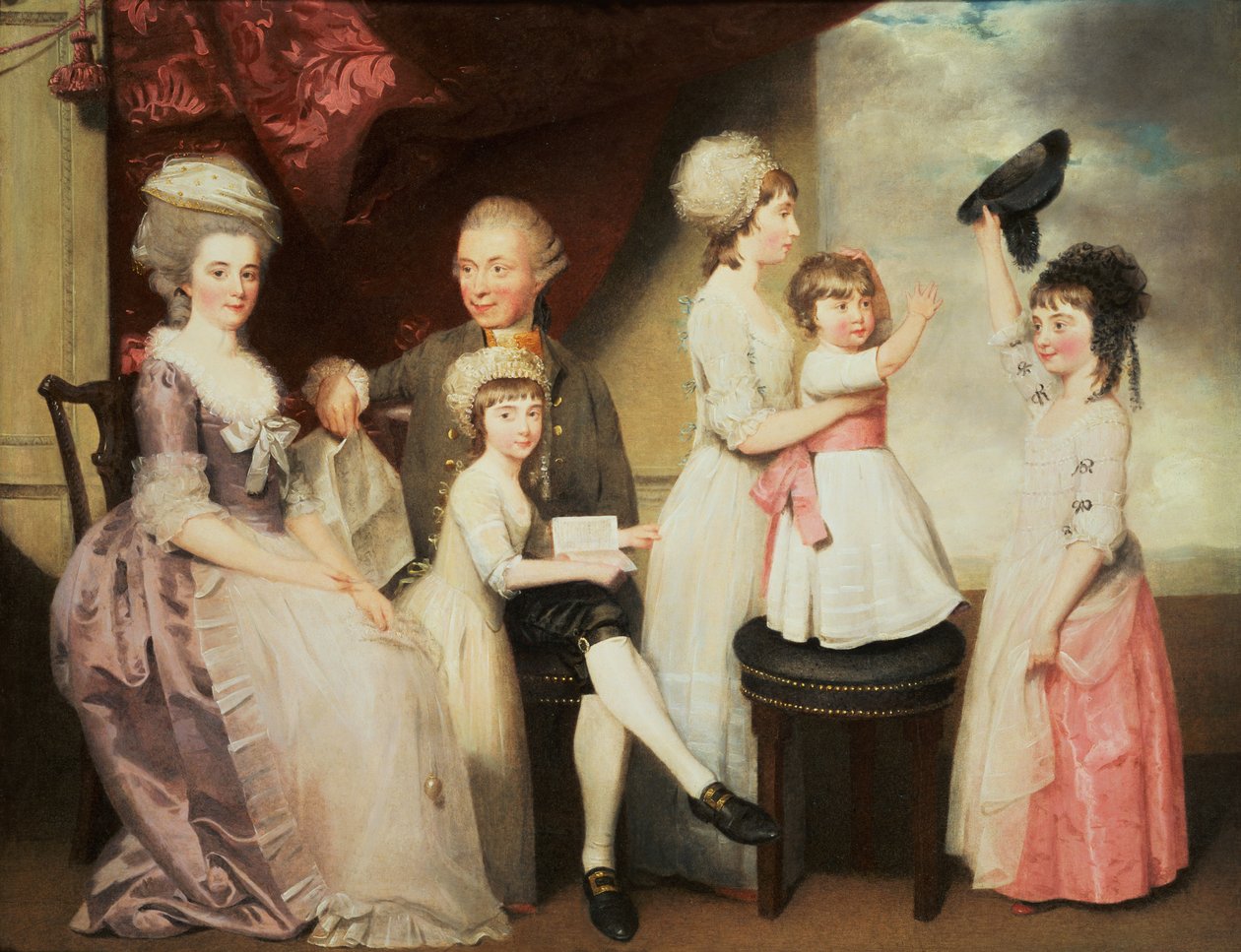 En familiegruppe av John Downman