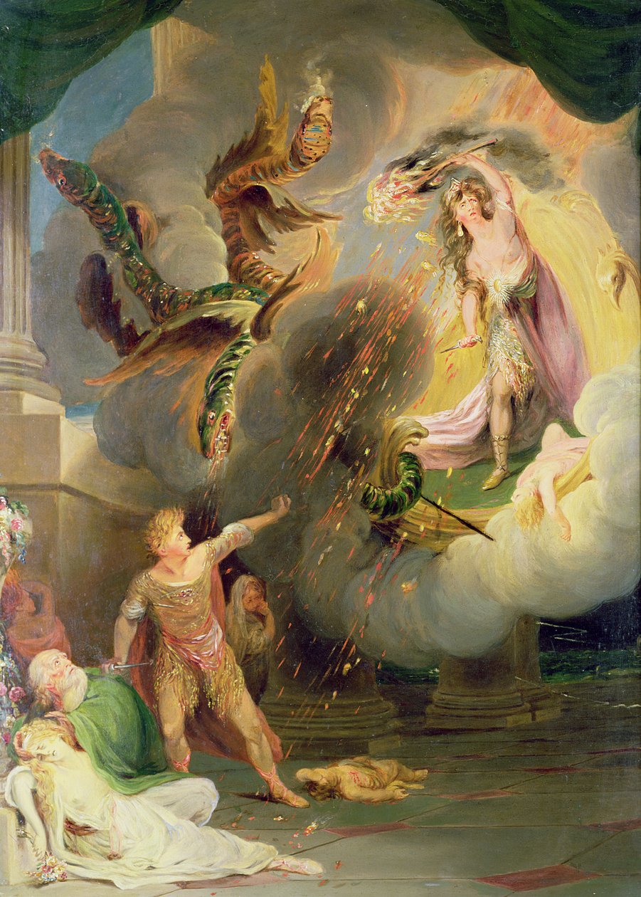 Jason og Medea (panel) av John Downman