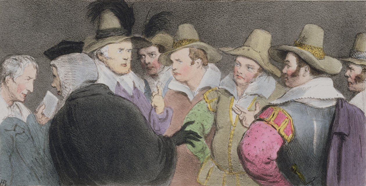 Conspiracy to Blow up the Parliament, (HB Sketches No. 189), publisert 1832 av John Doyle