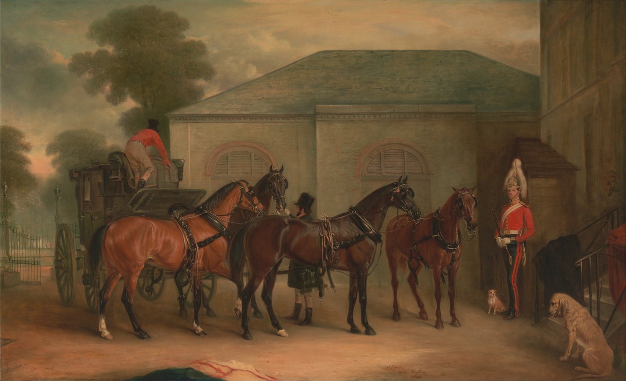 The Drag of Sir Watkin Williams Wynn av John E. Ferneley