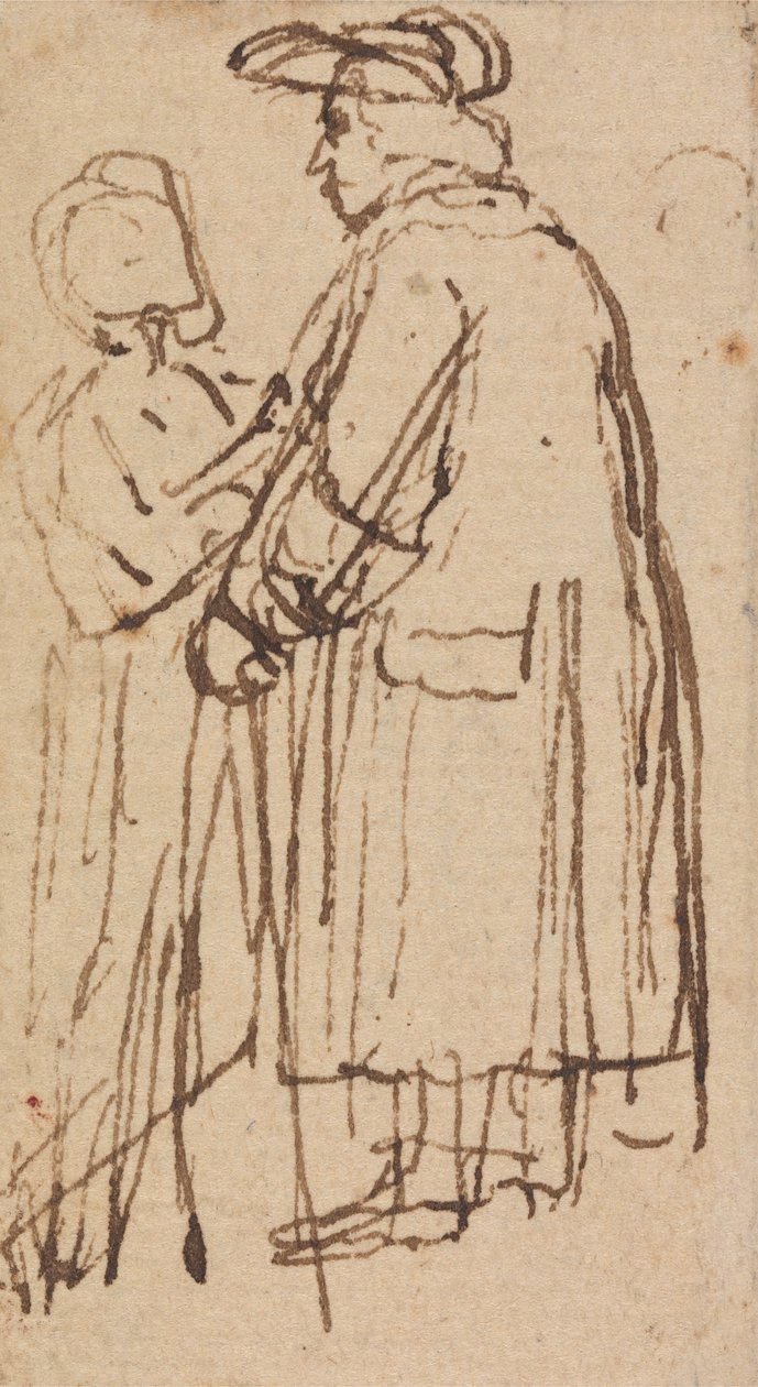 Studie av en gentleman, kalt Dr. Johnson av John Flaxman