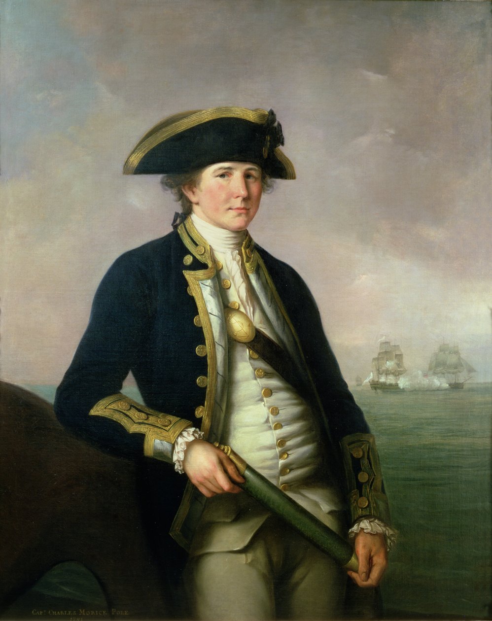 Kaptein Charles Morice Pole, 1781 av John Francis Rigaud