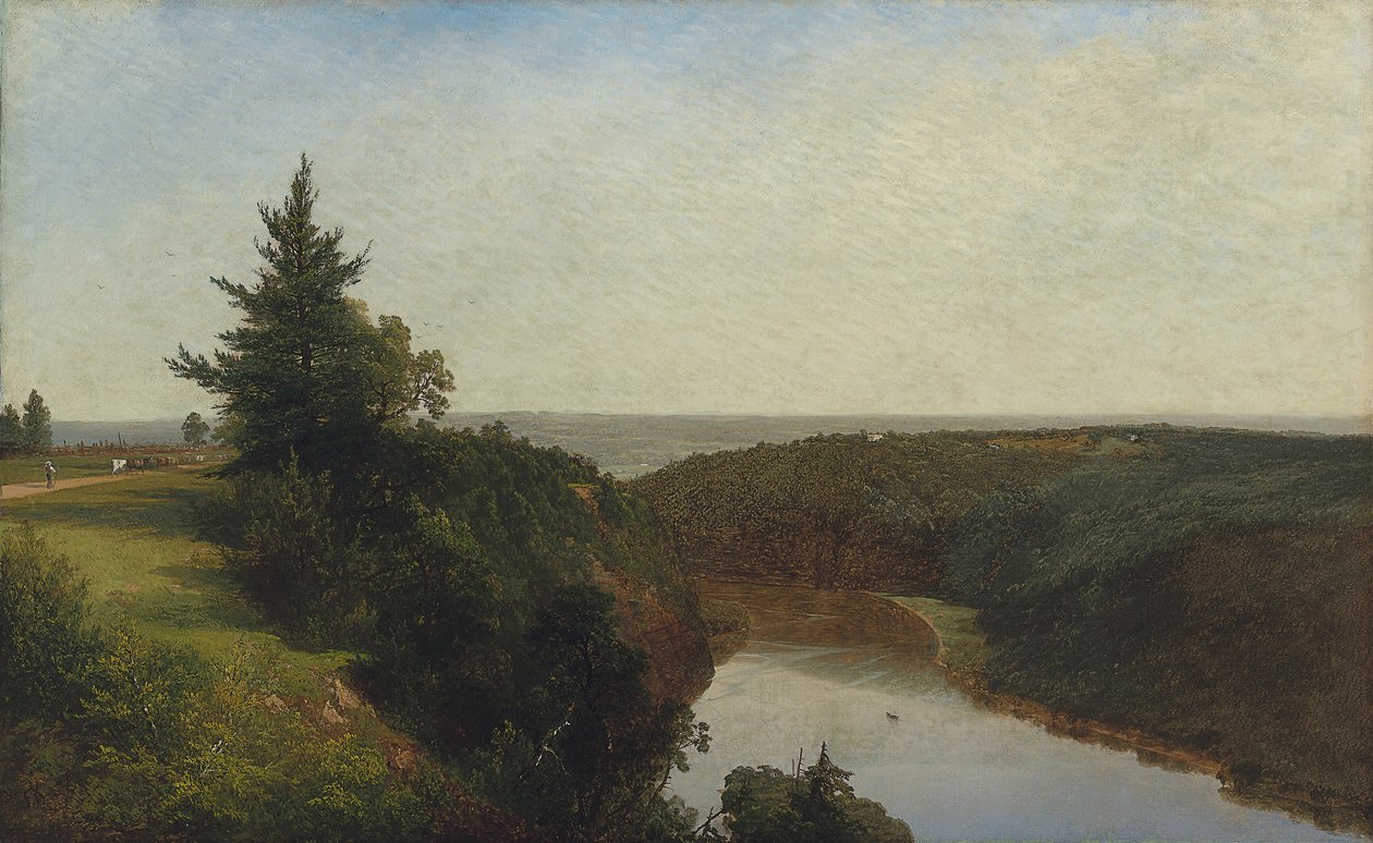 Utsikt over Genesee nær Mount Morris, 1857 av John Frederick Kensett