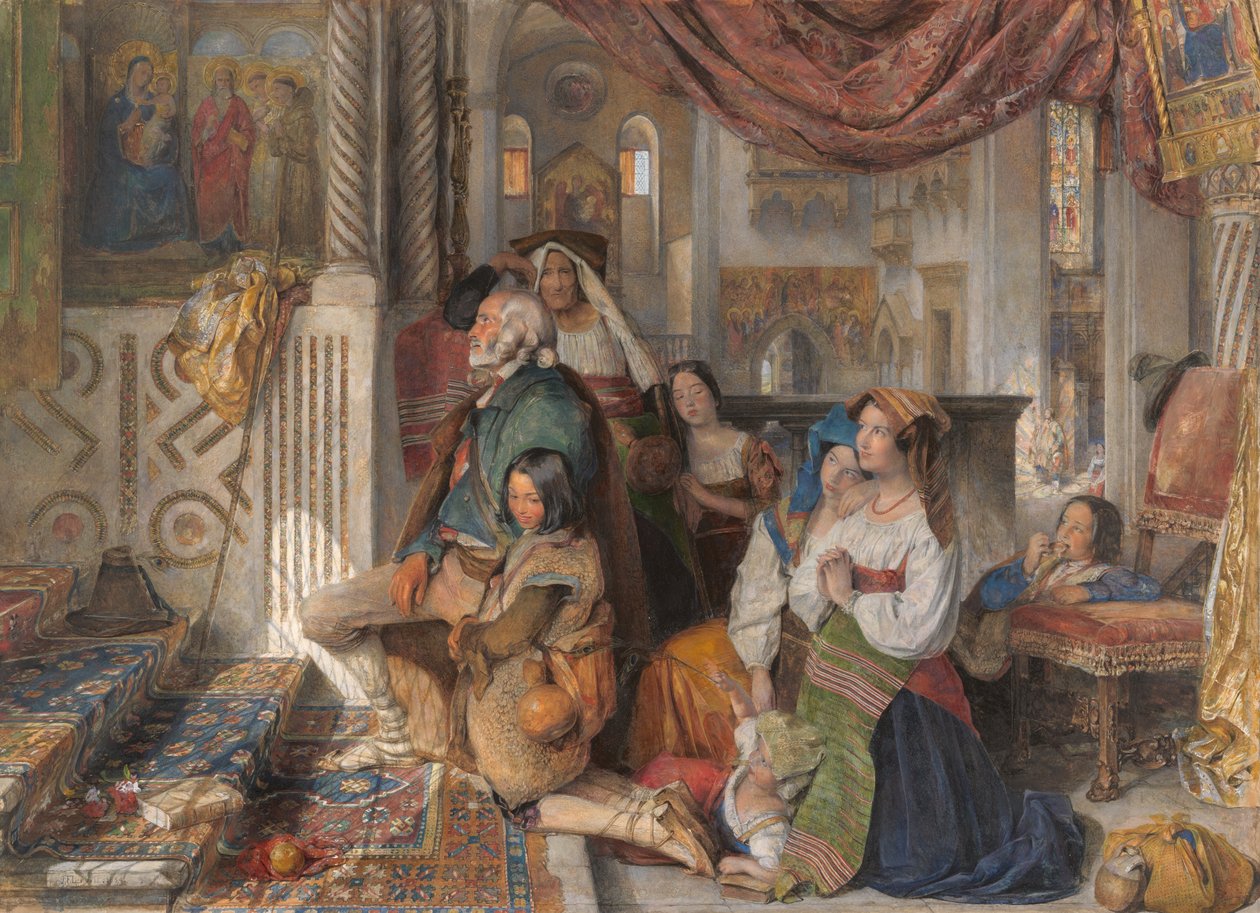 Romerske pilegrimer av John Frederick Lewis