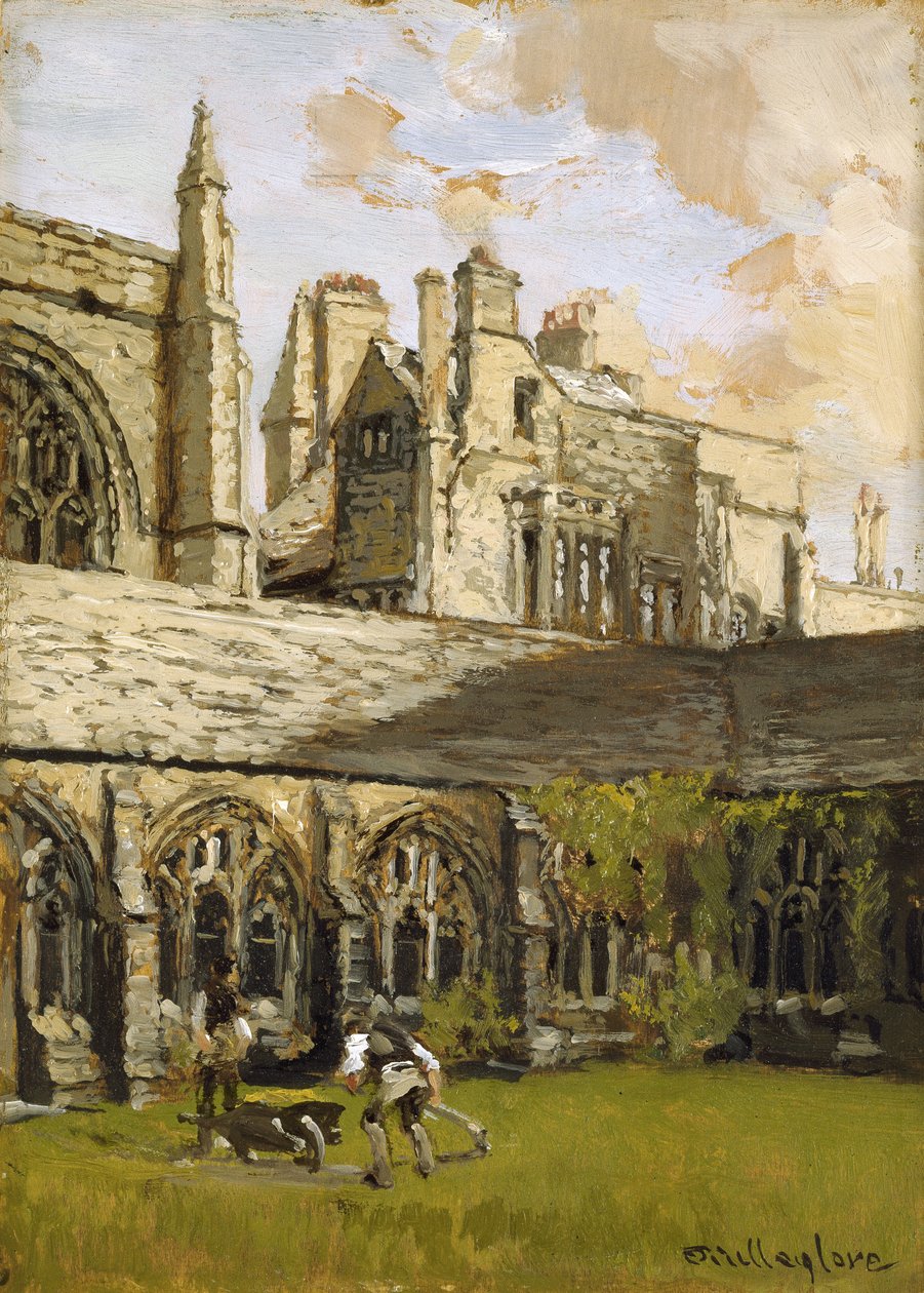 Cloisters ved New College, Oxford av John Fulleylove