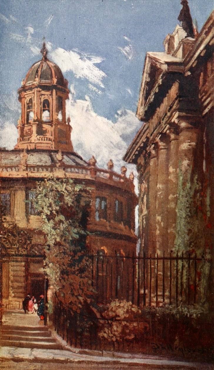 Sheldonian Theatre og Old Clarendon Buildings, 1903 av John Fulleylove