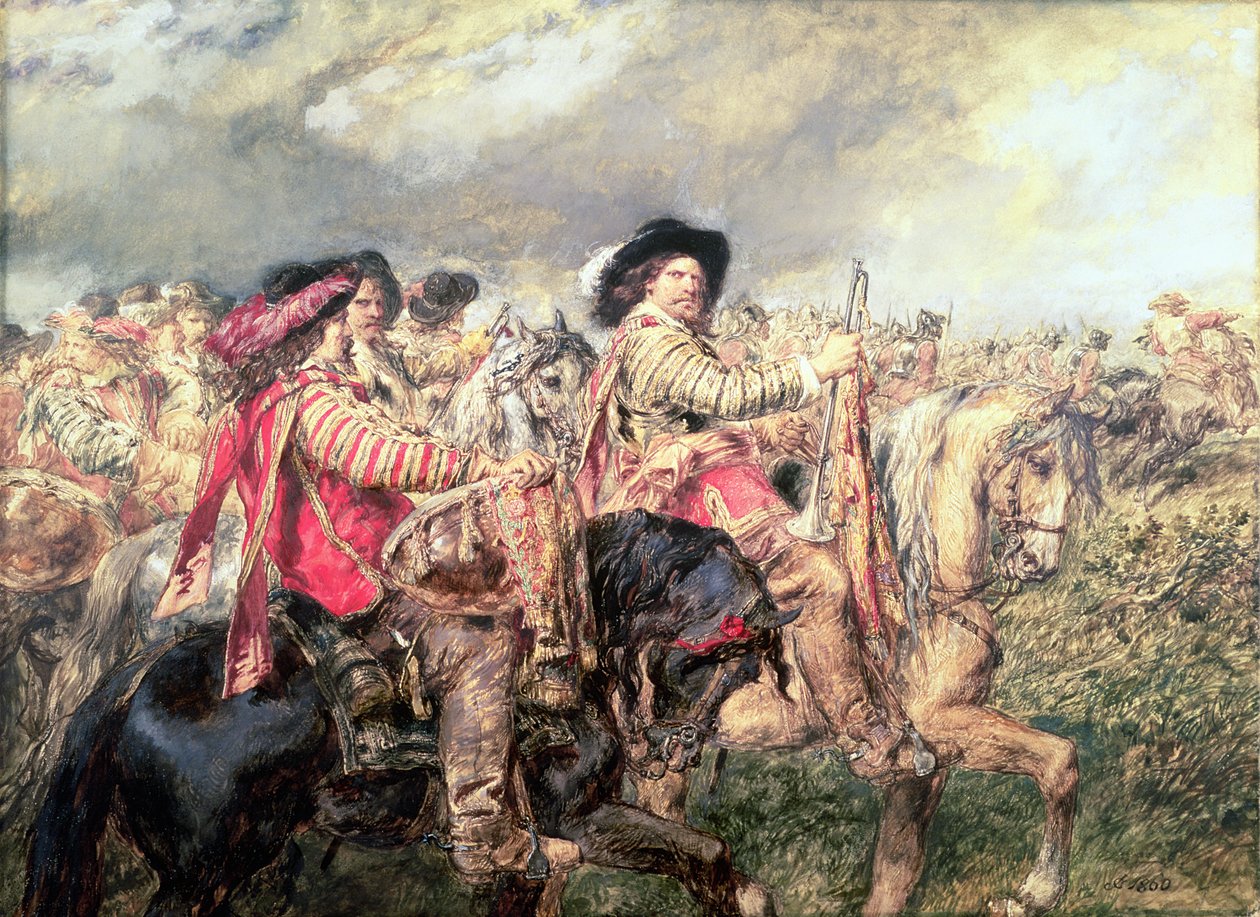 Etter slaget ved Naseby i 1645, 1860 av John Gilbert