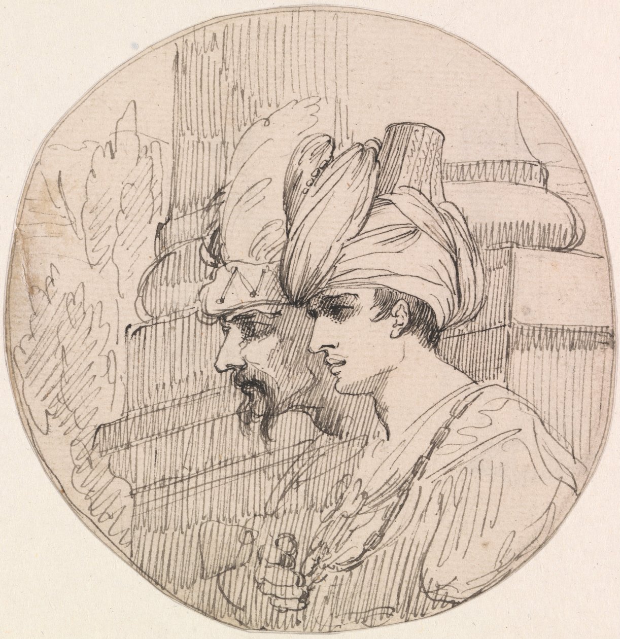 To hoder i en Roundel av John Hamilton Mortimer