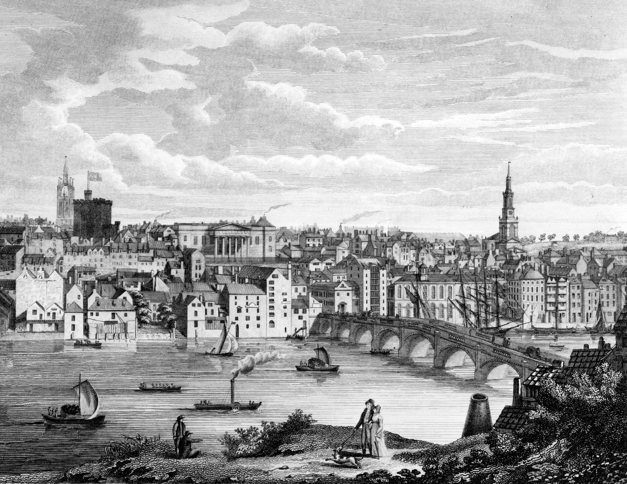 Newcastle-upon-Tyne fra sør av John Knox