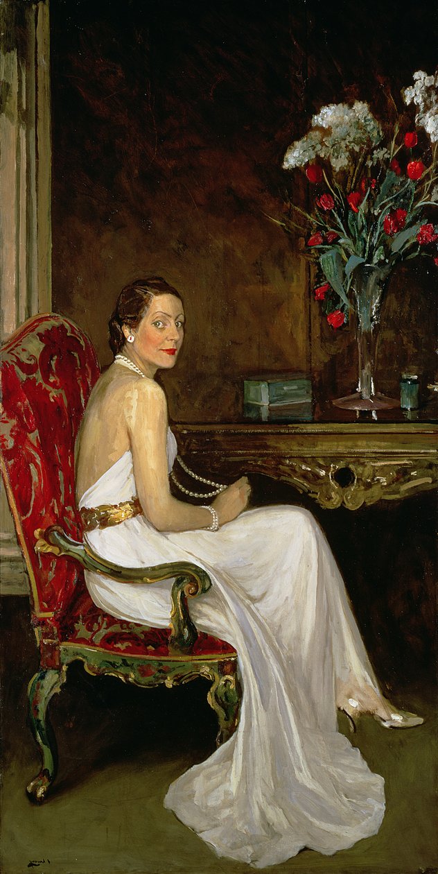Viscountesse Wimborne av John Lavery