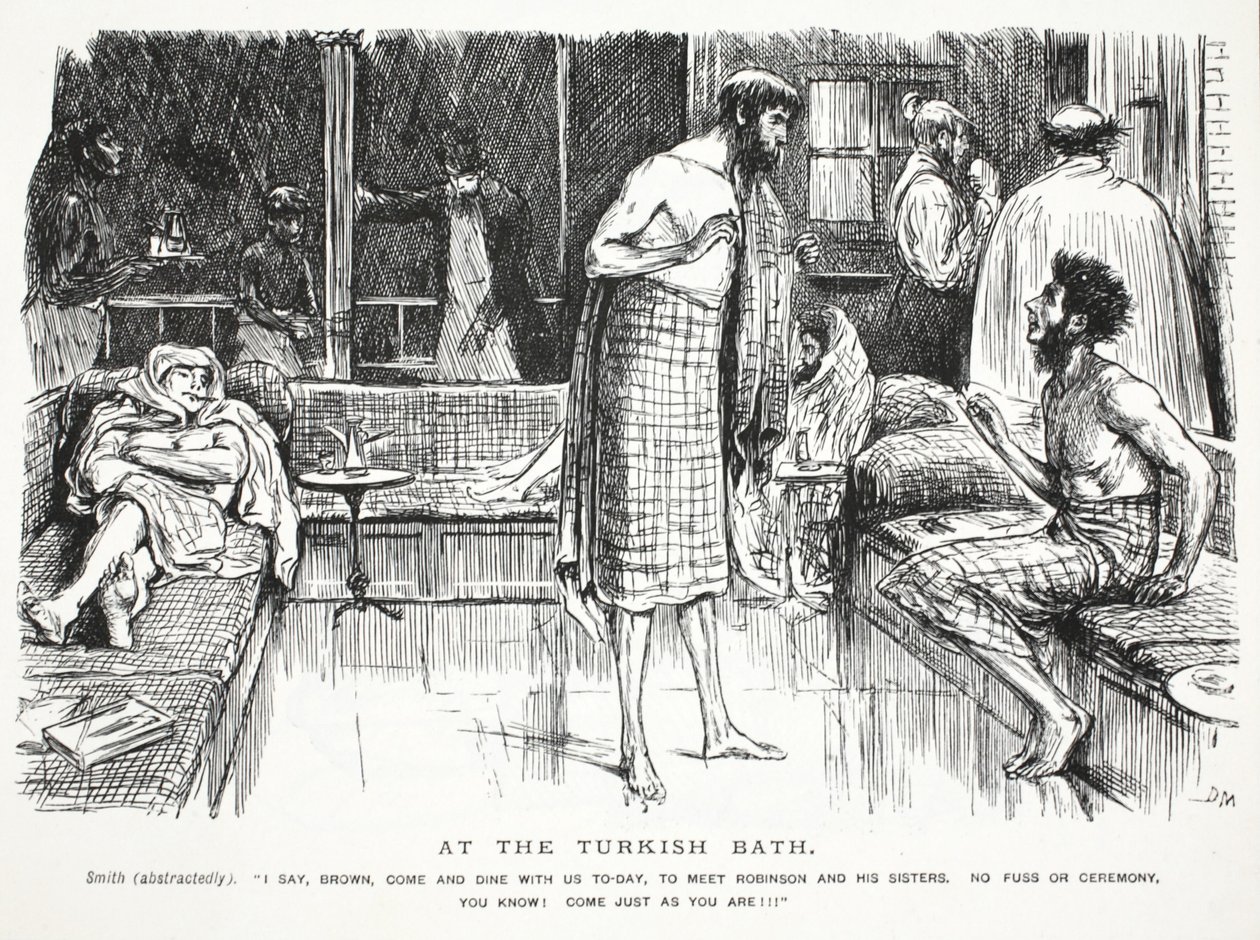 Ved det tyrkiske badet av John Leech