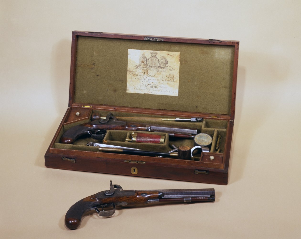 Et par slagverkpistoler laget av John Manton & Son, London, England av John Manton and Son