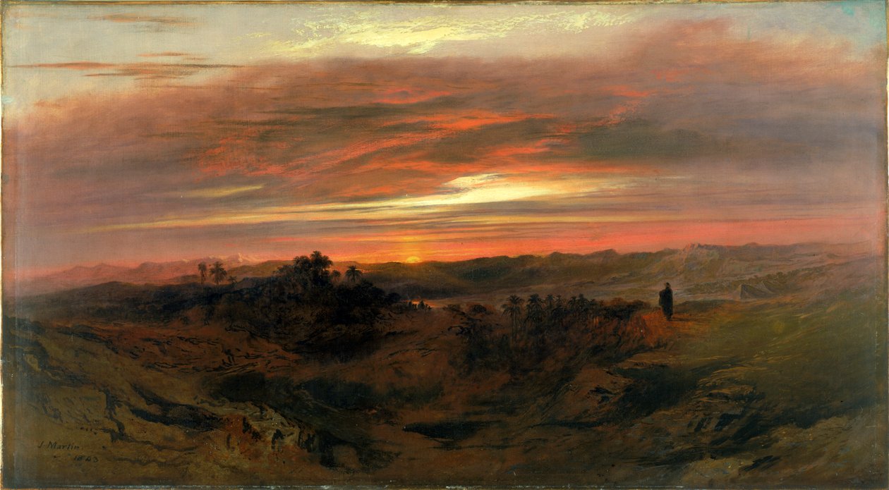 Ensomhet, 1843 av John Martin