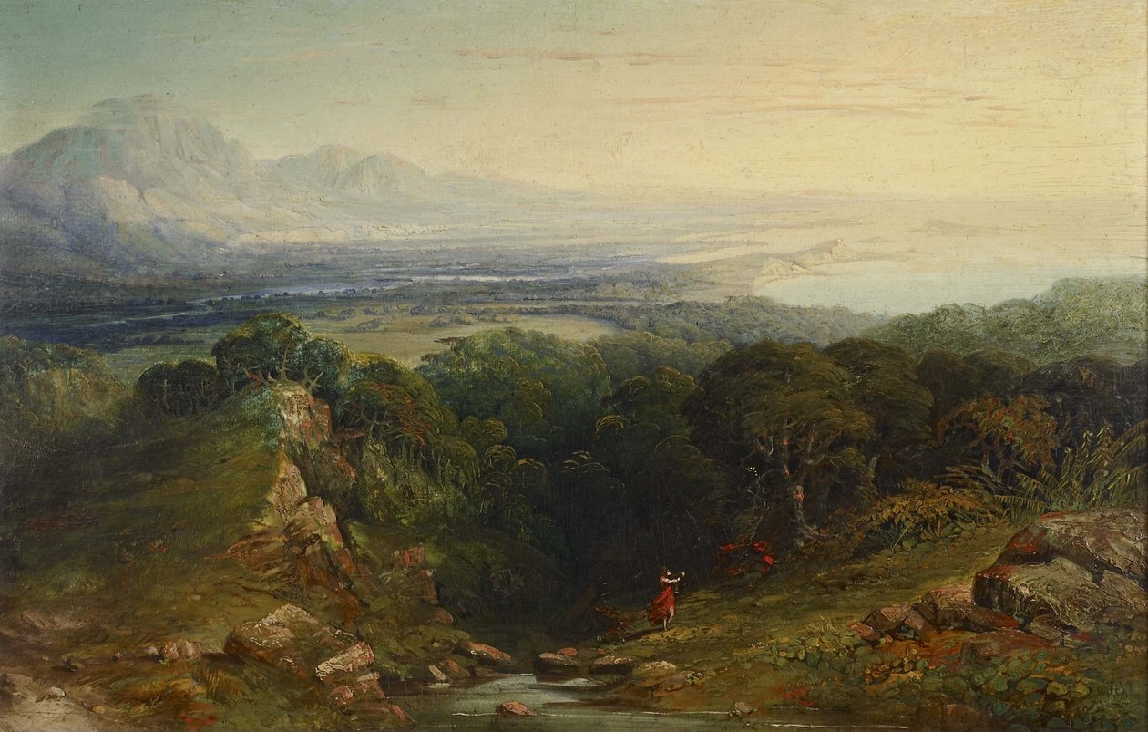The Isle of Man, 1848 - 1854 (olje på mahognipanel) av John Martin
